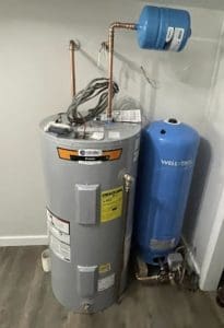 well pressure tank in home