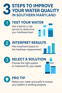 water hardness southern Maryland solutions
