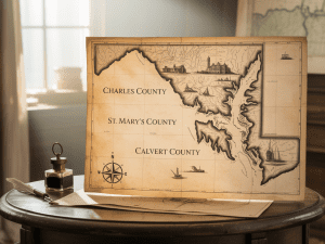 map of Southern Maryland
