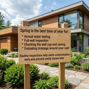 Spring is great for seasonal well maintenance